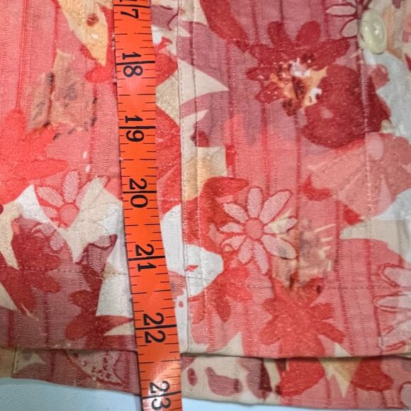 Coldwater Creek Fall Leaves Print Jacket Small Lightweight Autumn Layer NWT - Picture 6 of 9